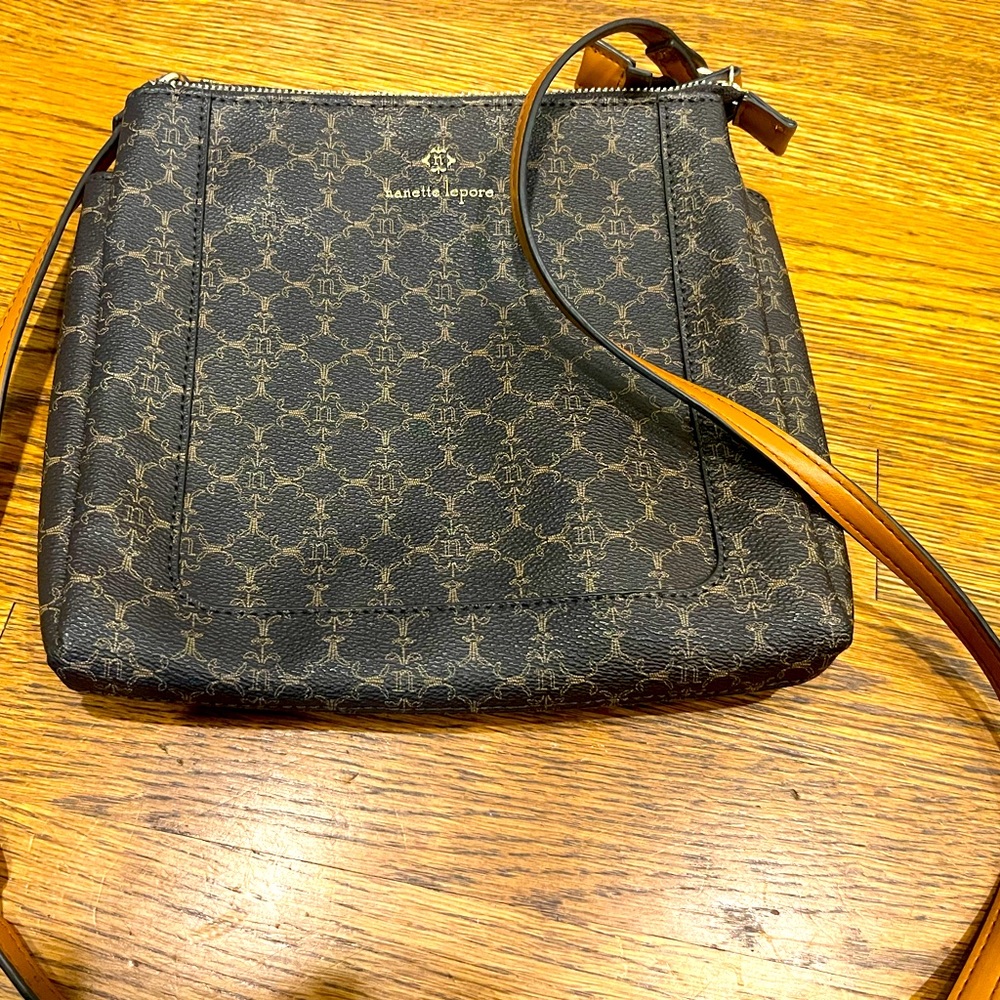 Nanette Lepore logo crossbody bag